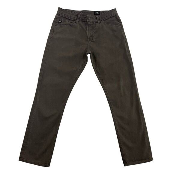 AG Adriano Goldschmied Everett Pants Mens 30X32 Gray Slim Straight Fit Stretch - Picture 1 of 15